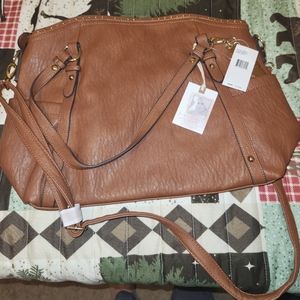 Jessica Simpson Brown Saddle Purse